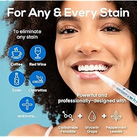 Venus Visage Teeth Whitening Pen - Effective Teeth Whitening Gel - 40+ Uses - Professional Formula - Mint Flavor - No Sensitivity (0.10 Fl Oz (Pack of 3))