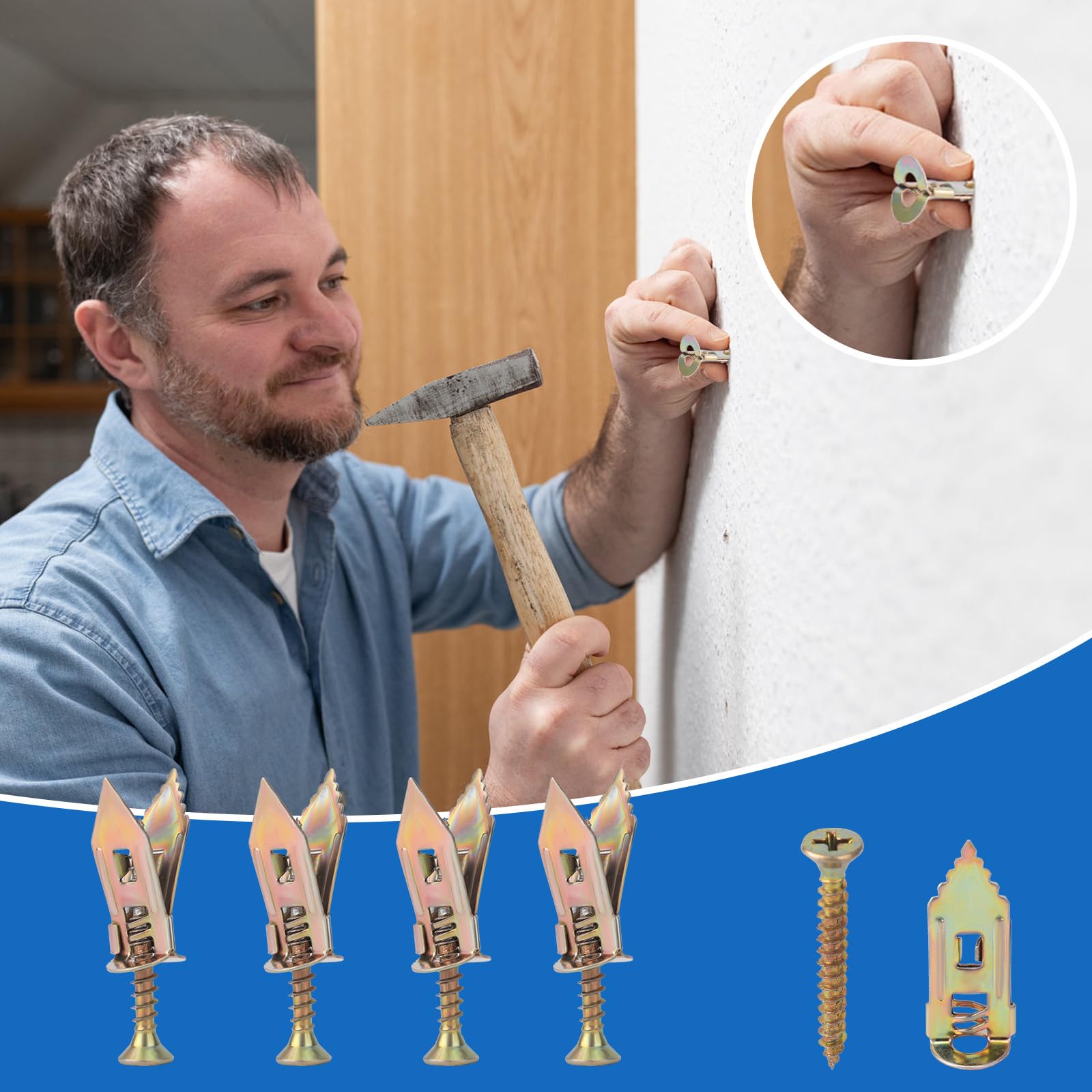 Gosknor 101pcs Drywall Self Drilling Anchors Kit - Image 3