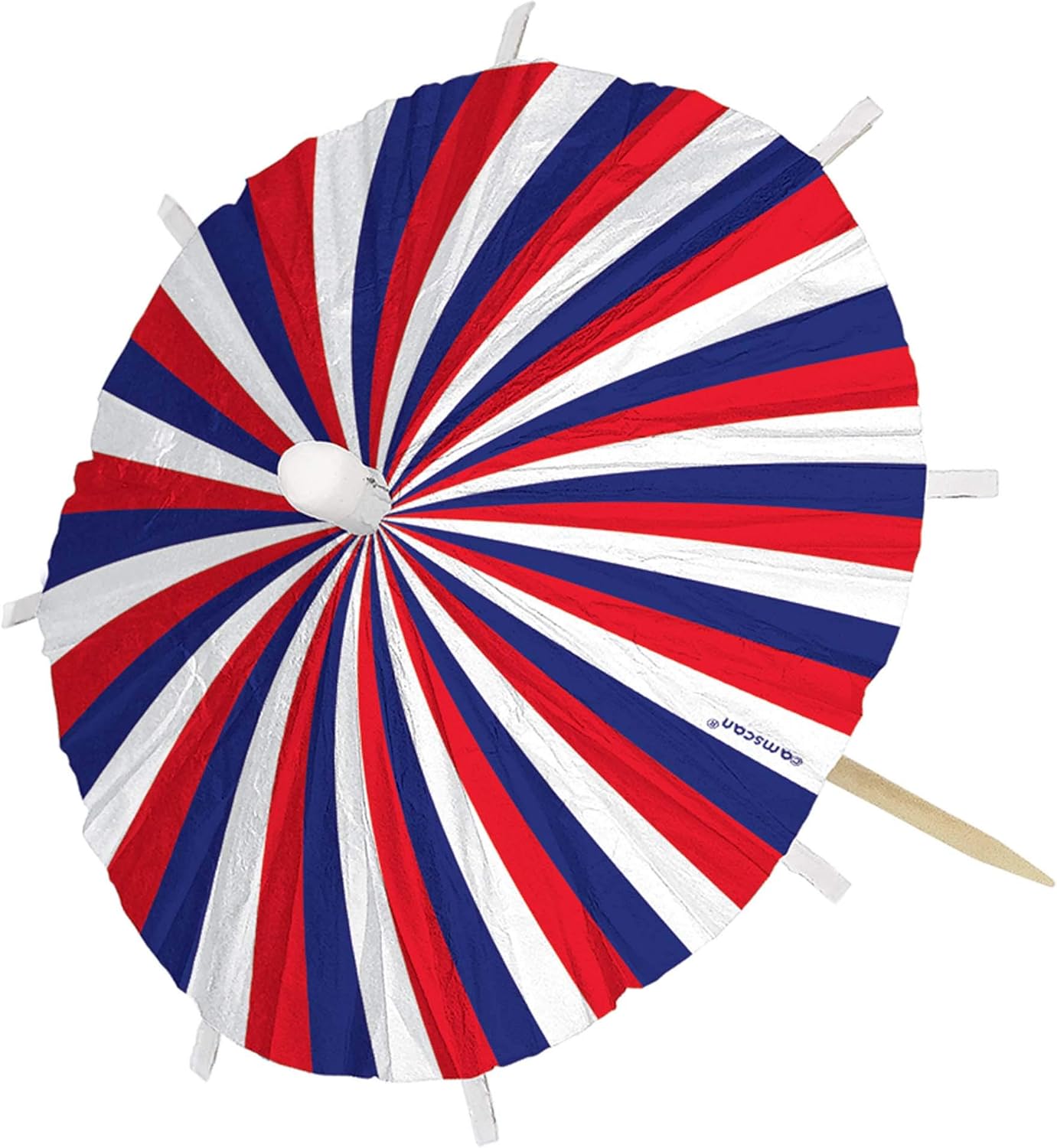 Red, Blue, and White Premium Umbrella Picks 24 pcs Home