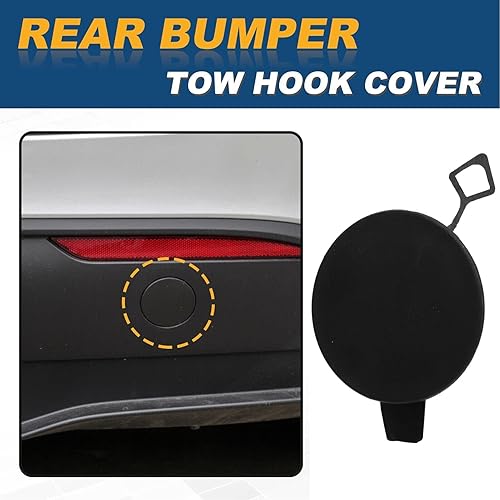 Miniatura 2 de 149442600A Cubierta de gancho de remolque para parachoques trasero, cubierta antipolvo para gancho de remolque, repuesto para 2020 a 2023