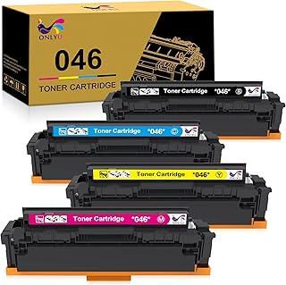 ONLYU Compatible Toner Cartridge Replacement for Canon 046 046H CRG-046H for Color ImageCLASS MF733Cdw MF731Cdw MF735Cdw LBP654Cdw MF733 MF731 Printer Ink (Black Cyan Magenta Yellow, 4 Pack)
