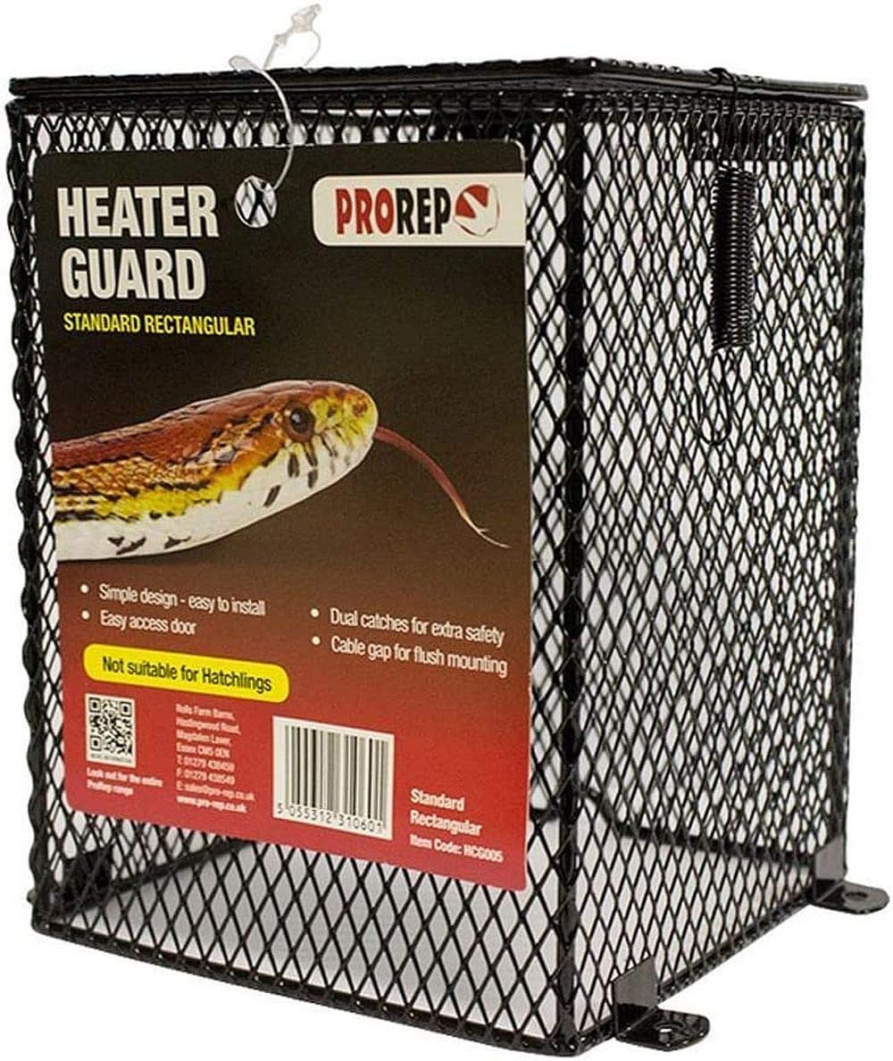 ProRep Heater Guard Large Rectangular | Easy Open | Reptile Enclosure Accessories | Lamp Guard | Large Rectangular