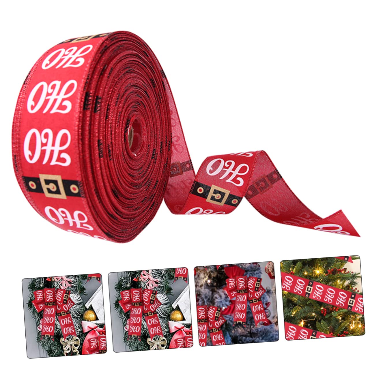 Abaodam 5stücke Weihnachtsband Schleifen Für Weihnachtsbaum Dekoration Hochwertiges Farbenfrohes Satinband Für Kreative Bastelprojekte Und Festliche Anlässe