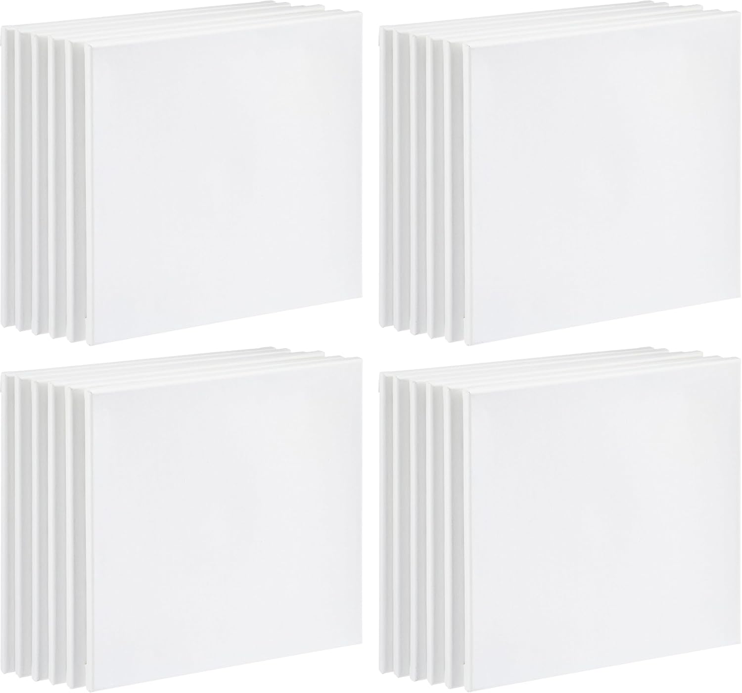 Artist's Loft 6 Count (24 Total) 14” x 14” Super Value Canvas Necessities - Acid Free Cotton Canvas for Paint, Acrylic, & Oils - Bulk 4 Pack