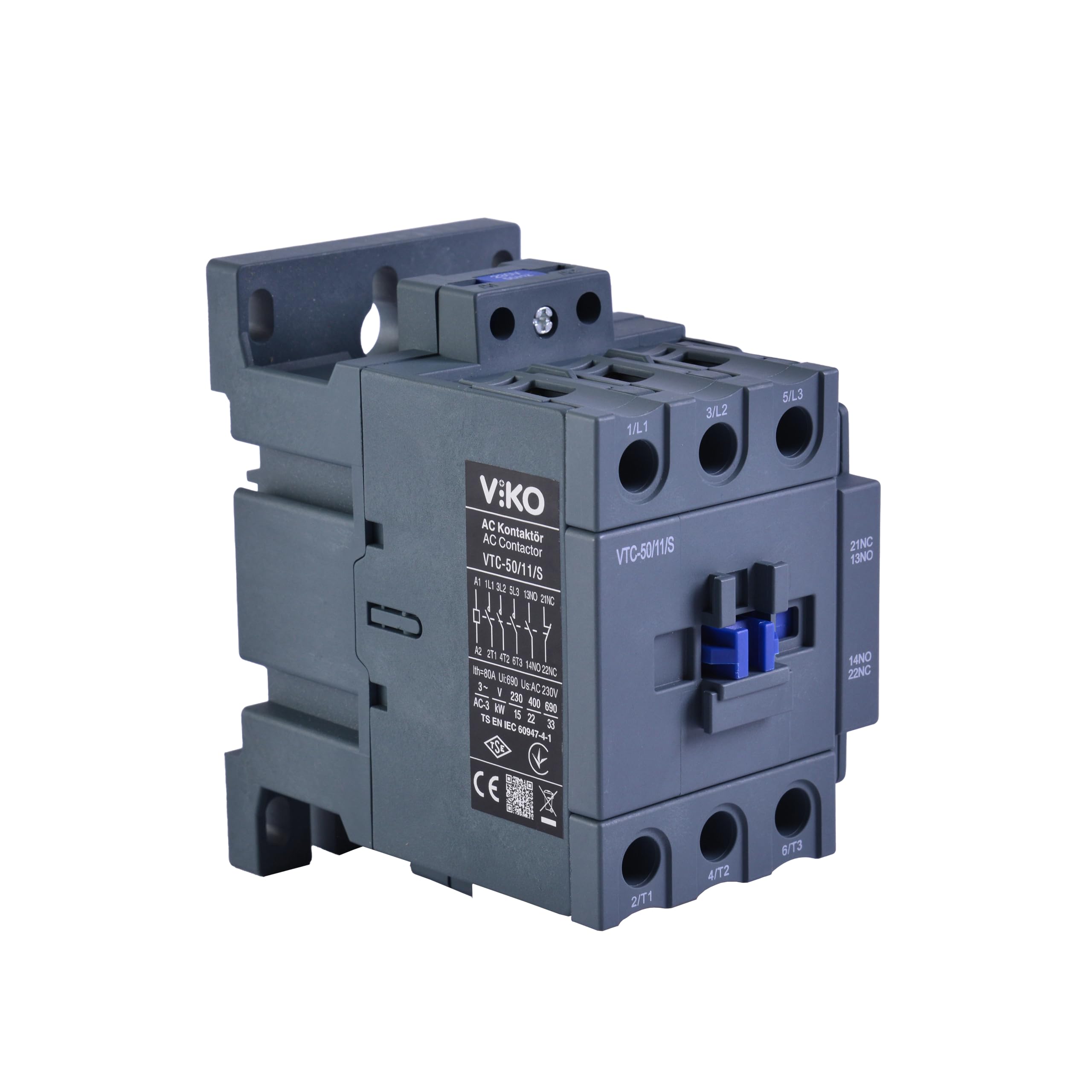 Viko Kontaktör 50a 1no+1nc 230v Ac Bobinli