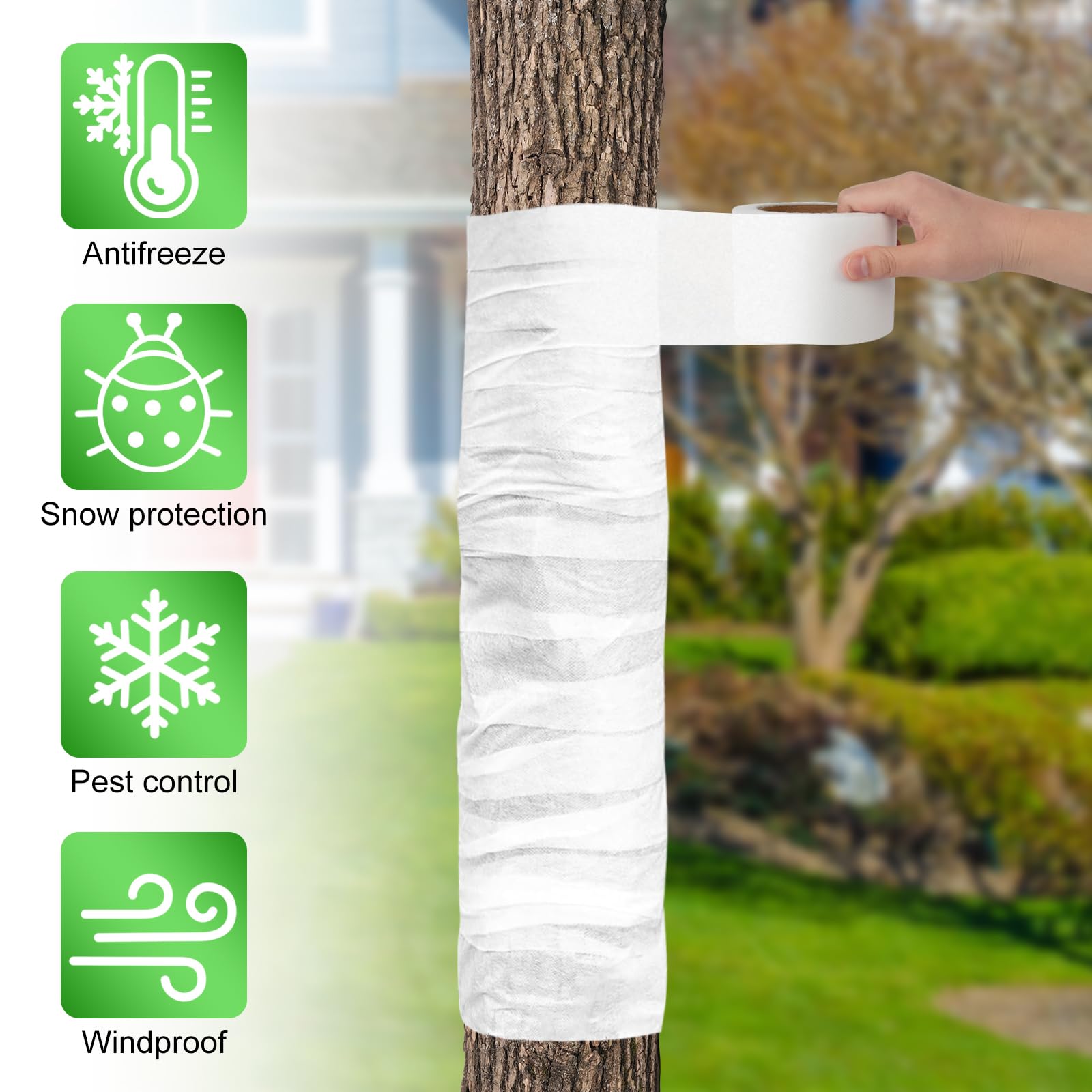 Snapklik.com : 393Ft Tree Wrap For Winter Tree Protector Wraps To ...