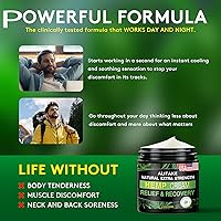 Vista 7 de Crema de cáñamo natural de 8.5 onzas, crema instantánea de cáñamo con cáñamo, árnica, MSM, cúrcuma, aceite de emú, mentol, aloe, aceite de romero