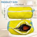 VALDIVIAN Shoe Washing Machine Bag Laundry Shoe Bag for Washer and Dryer Reusable Shoe Cleaning Bags for Sneakers 360° Deep Cleaning Machine for All Shoes Types with Self-Locking Zipper (2) gallery image