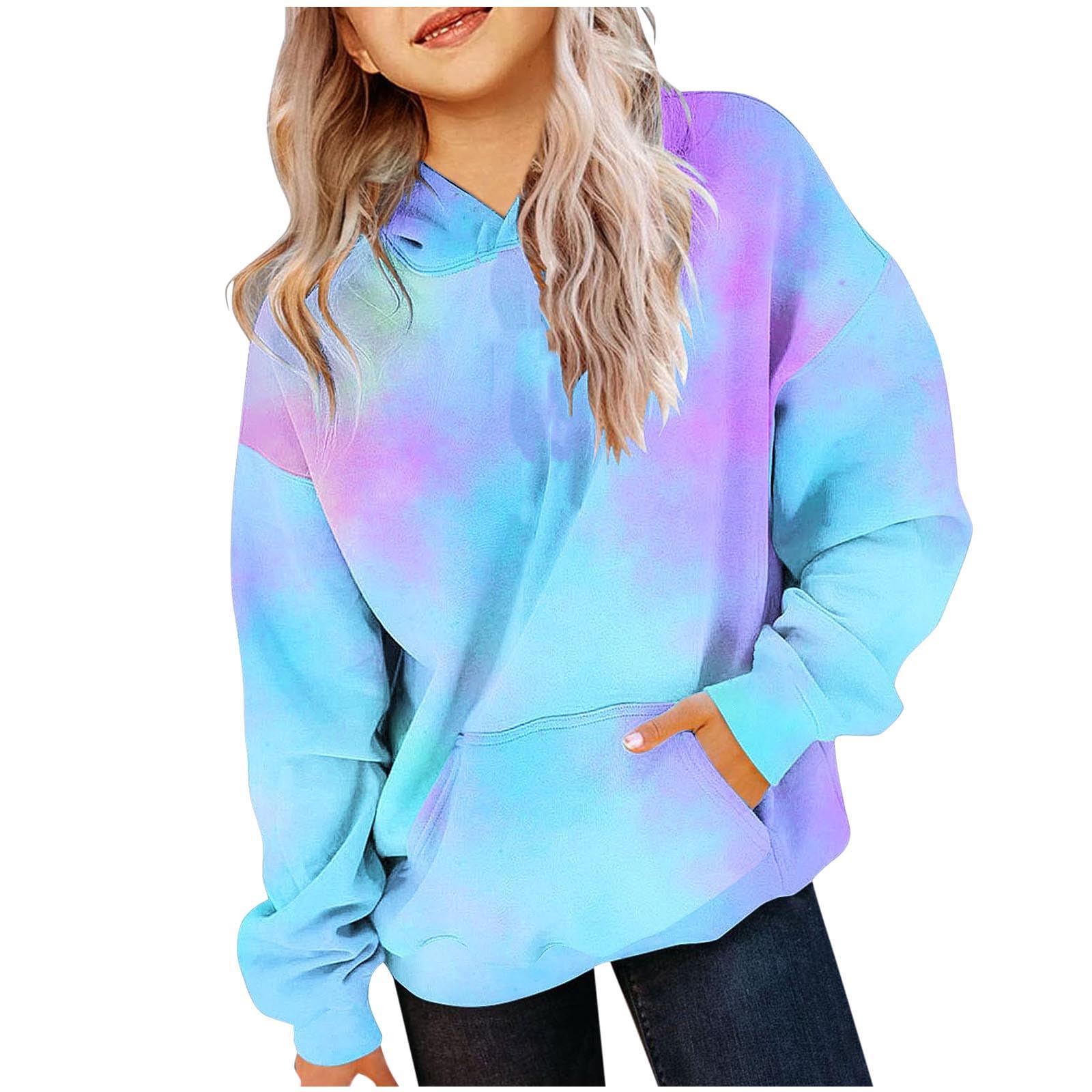 Pullover Hoodie Tie Dye Hoodie For Women GenericCute Hoodies For