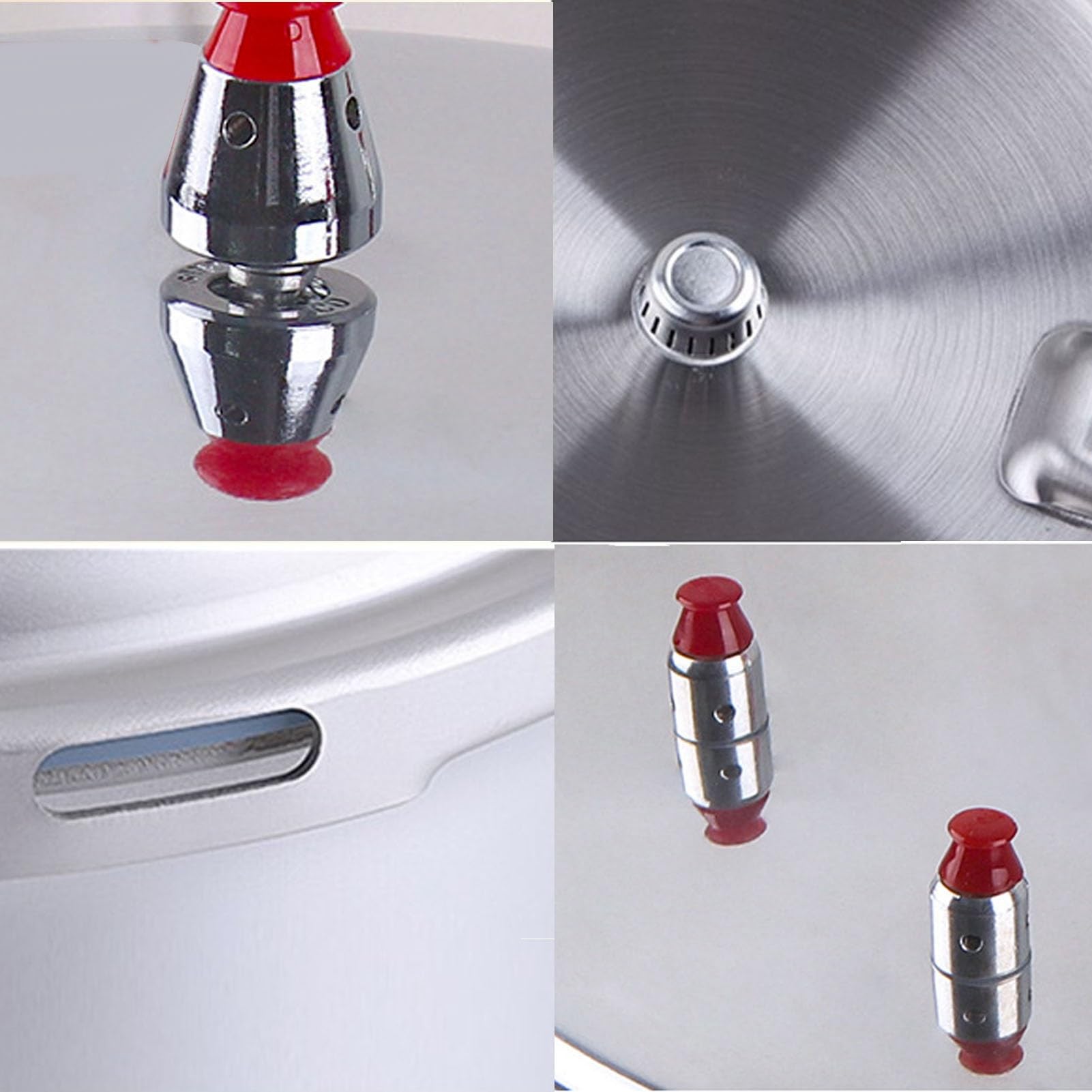 Estufa de Gas Olla a Presión de Aleación de Aluminio Gran Capacidad para Cocinar en Familia Fácil de Limpiar e Instalar (22cm)