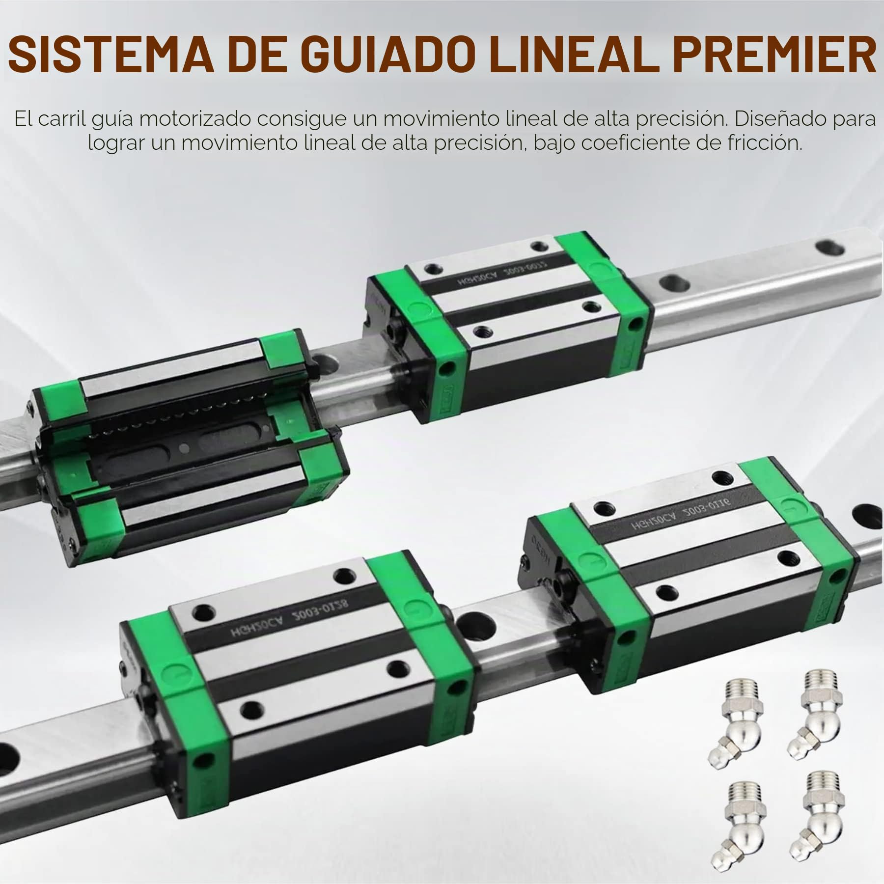 HGR20 Set de 2 guías lineales HGR20 de 800 mm, carril guía lineal + 4 bloques deslizantes HGH20, para aparatos eléctricos, fresado, routers CNC, bloques deslizantes e impresoras 3D