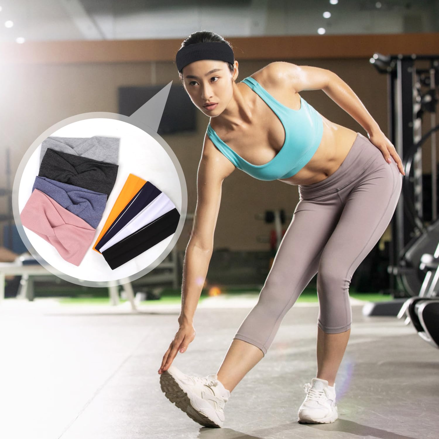 Braylin Lot De 3 Bandeaux Anti-transpiration Pour Homme - Pour La Course à Pied, Le Crossfit, Le Fitness, Le Yoga, Le Cyclisme, La Randonnée - Élastique - Anti-transpiration - Antidérapant