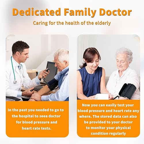 Miniatura 7 de Monitor de presión arterial, máquina automática de presión arterial del brazo superior con lectura de 2 x 120, puño grande ajustable de 9 a 17