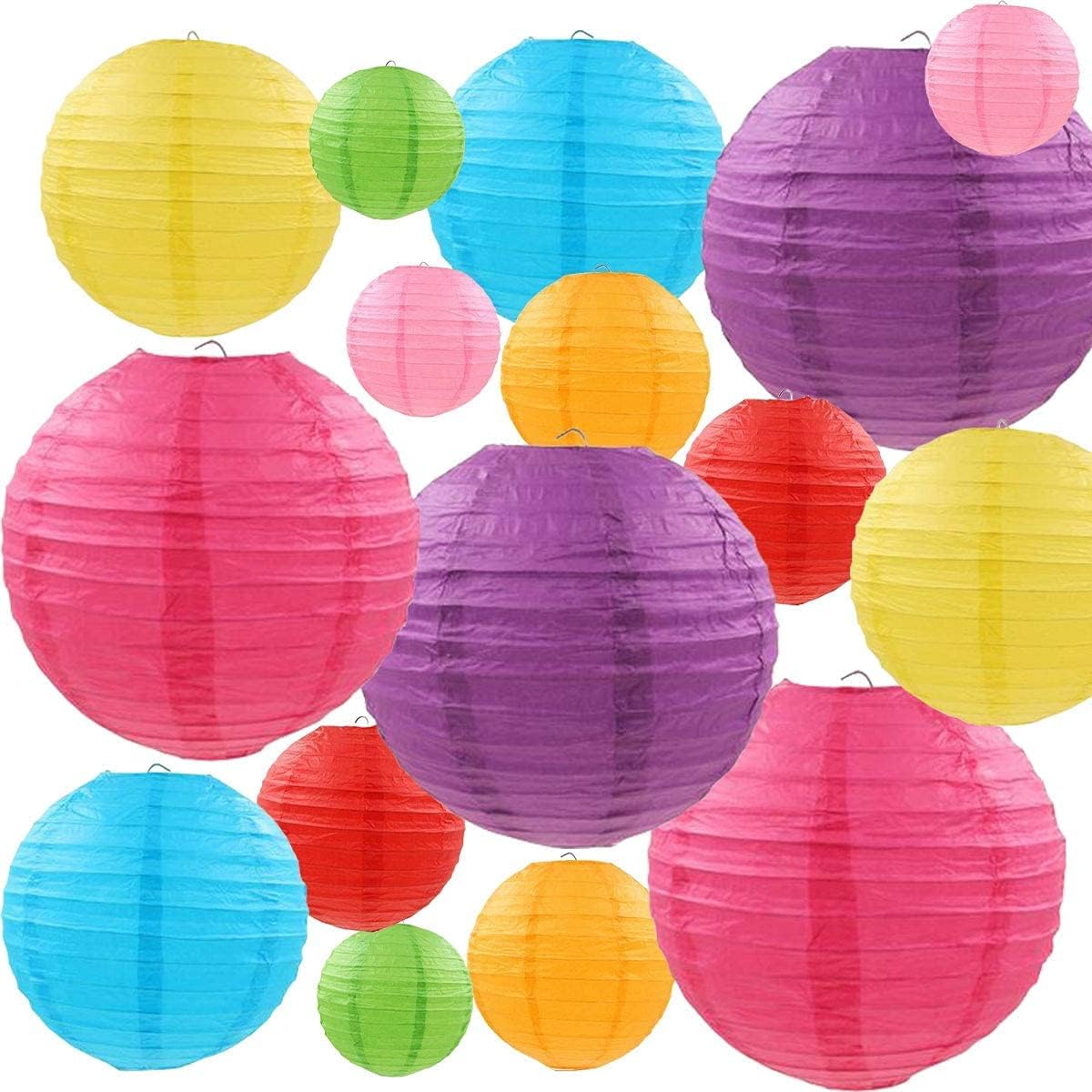 Party with Emma Paper Lanterns (16 Pieces, Multicolor)