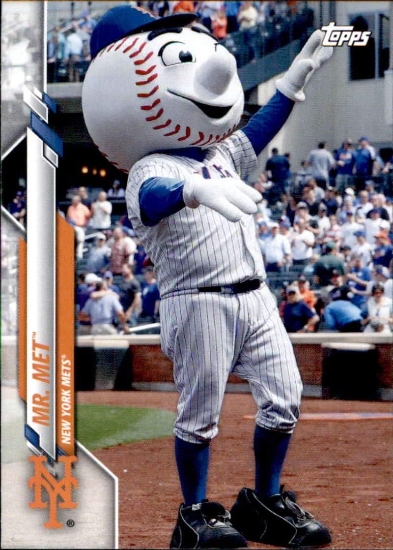 2020 Topps Opening Day Mascots #M-3 Mr. Met New York Mets MLB Baseball Trading Card