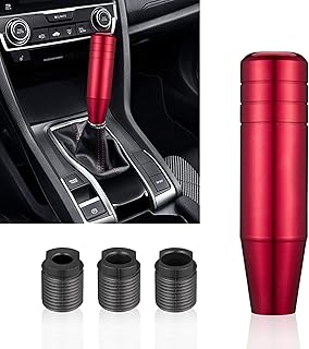 TOMALL 5.1 '' Schalthebelknöpfe für Auto-Schalthebel verlängerter gewichteter Auto-Schaltkopfknopf aus Aluminiumlegierung ...
