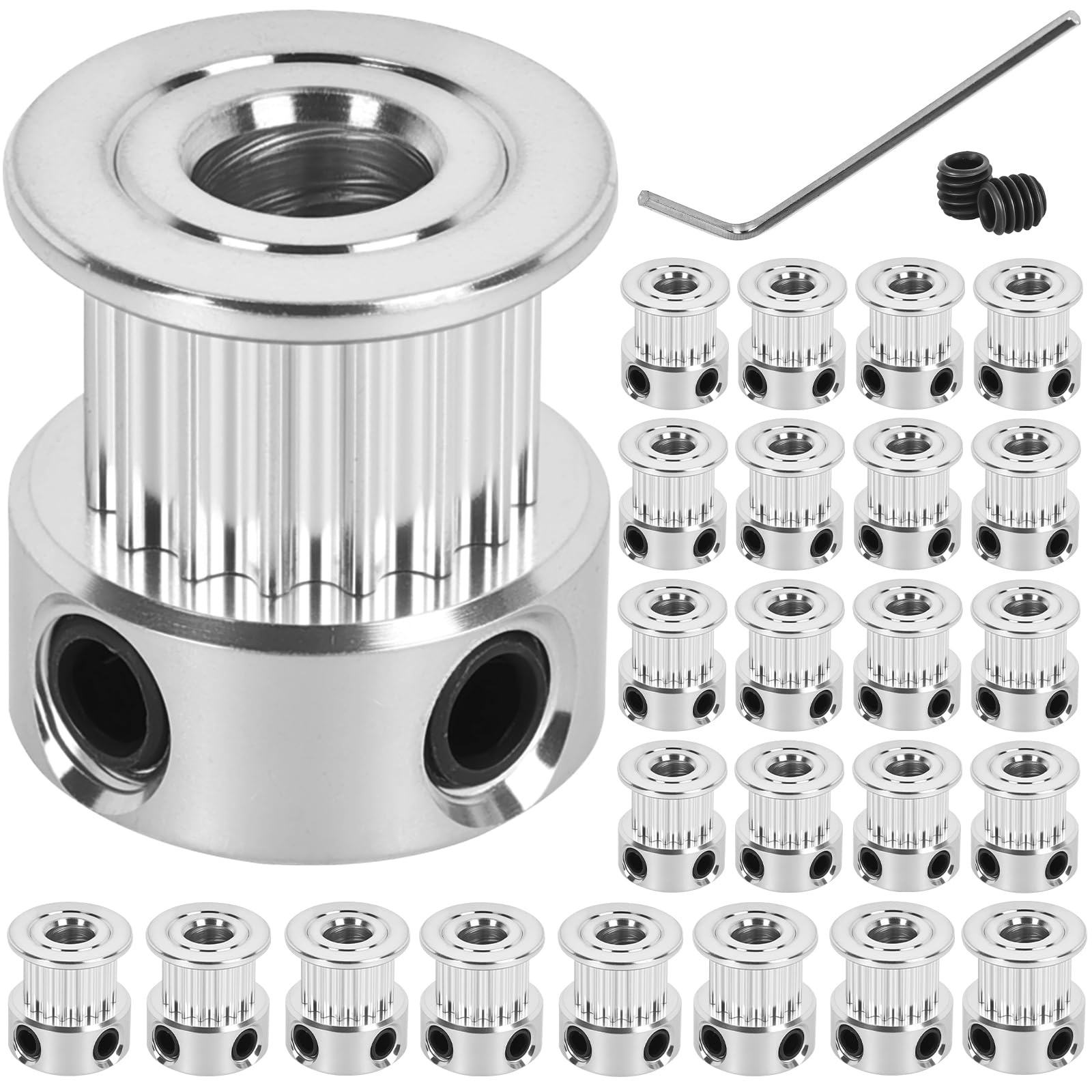 12 Pack GT2 Timing Belt Pulley 20 Teeth,8mm bore,synchronous Pulley — Amazon image 13