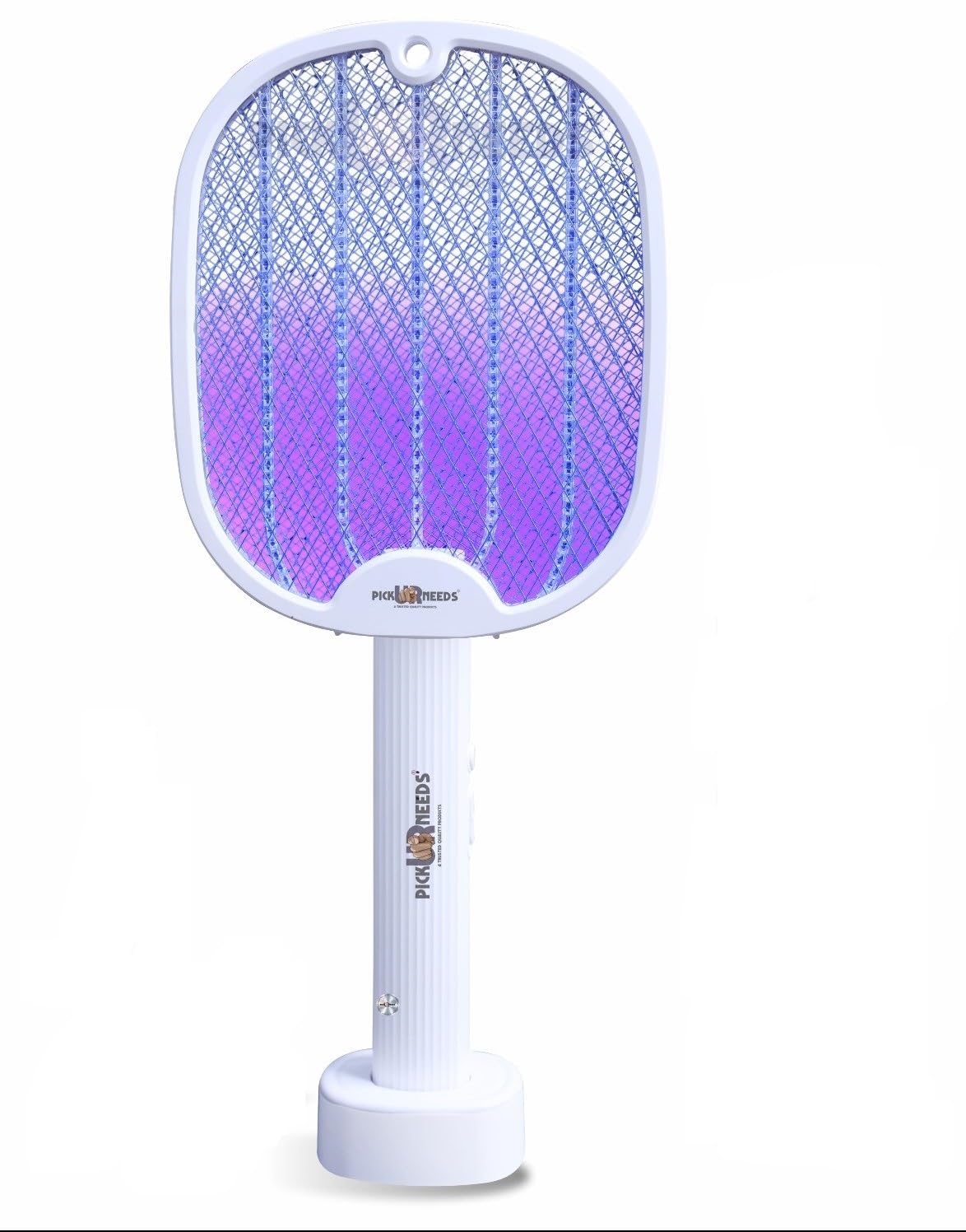 Pick Ur Needs Rechargeable Mosquito Racket/Bat with Stand Foldable Design Mid Blue LED Light Electric Insect Killer Outdoor, Indoor-image-37