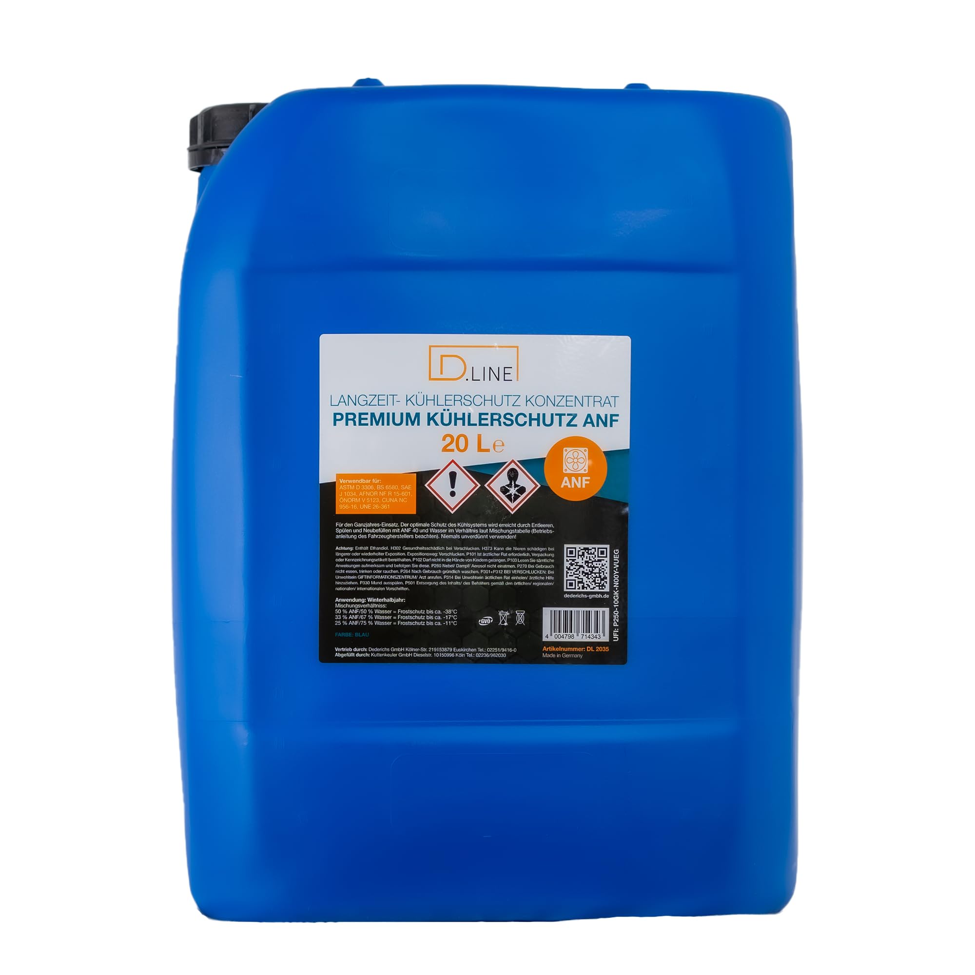 D.LINE Kühlerschutz Konzentrat ANF 40 blau, 20 Liter