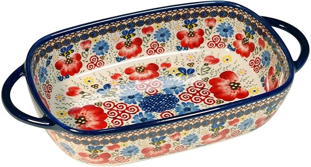 Qeeadeea Baking Dishes For Oven, Small Lasagna Pan 19.5x13x5cm, 700ml Ceramic Oven Dish, Rectangular Deep Baking Tray, Roasting Dish-honey Bee