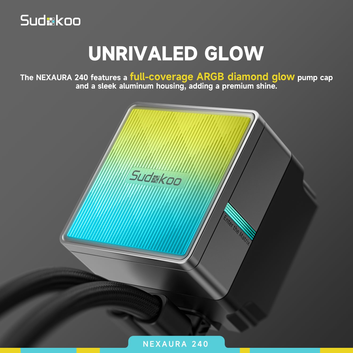 Amazon.co.jp: Sudokoo NEXAURA 240 液体CPUクーラー: PWMポンプ＆ARGB