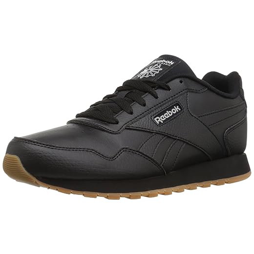 Reebok womens Classic Harman Run Sneaker, Black/Steel/Gum, 8 US