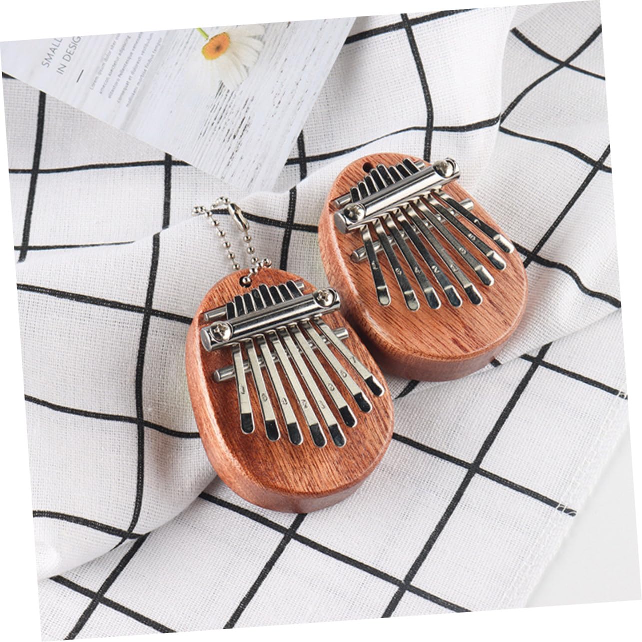 Strumento Musicale in Legno Facile da Usare per Principianti Portatile Kalimba Note Eteree e Pure Marrone 8 Tasti