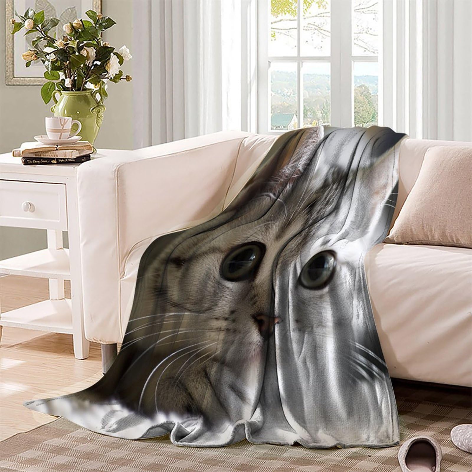 Coperta in pile di flanella a pelo corto, calda, morbida, accogliente, con stampa 3D, per bambini, ragazzi e adulti, coperta in peluche per letto e divano, 180 x 200 cm