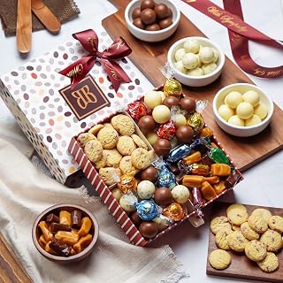 Broadway Basketeers Chocolate Sympathy Gifts Box - Gourmet Bereavement Gifts Box with Chocolates, Sweets and Snacks - Thoughtful Care Package, Condolences Gift for Loss, Funeral, or Kosher Shiva