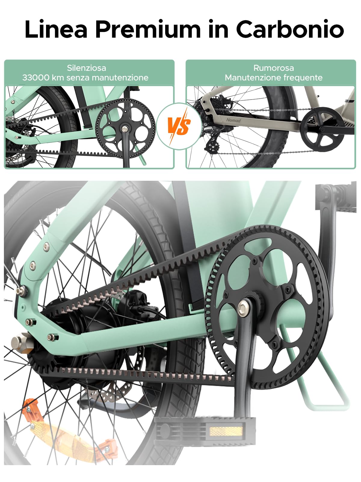 ENGWE P20 Bicicletta Elettrica Pieghevole | Batteria Rimovibile | | 36V 9.6Ah per 100km | Motore 250W | Sensore di Coppia | Freno a Olio | E-bike da 18.5kg | Commuter Urbano Viaggio