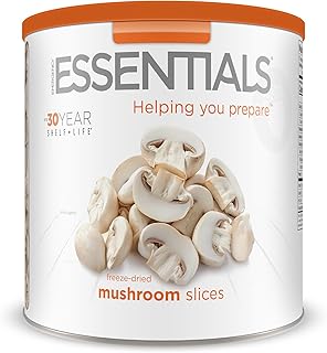 Emergency Essentials Freeze-Dried Mushroom Slices | Real Mushrooms for Everyday Cooking & Long-Term Food Storage | #10 Can | 57 Servings | Great In Soups, Pasta & More