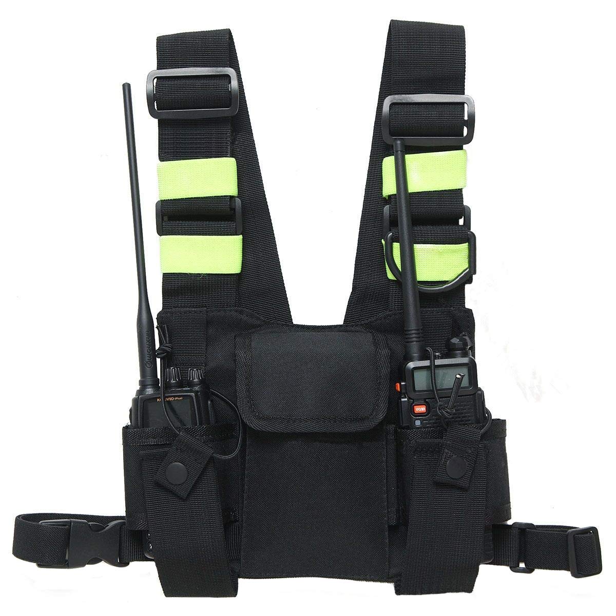 Arnés de Radio Universal, Bolsillo Inalámbrico Ajustable para Mochila con Paquete de Walkie Talkie
