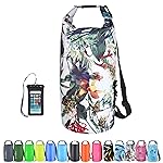 OMGear Waterproof Dry Bag Camping Gear Must Haves Dry Sack With Phone Pouch 40L/30L/20L/10L/5L Essentials for Kayaking Beach Boating River Paddling (Camouflage1,2L)