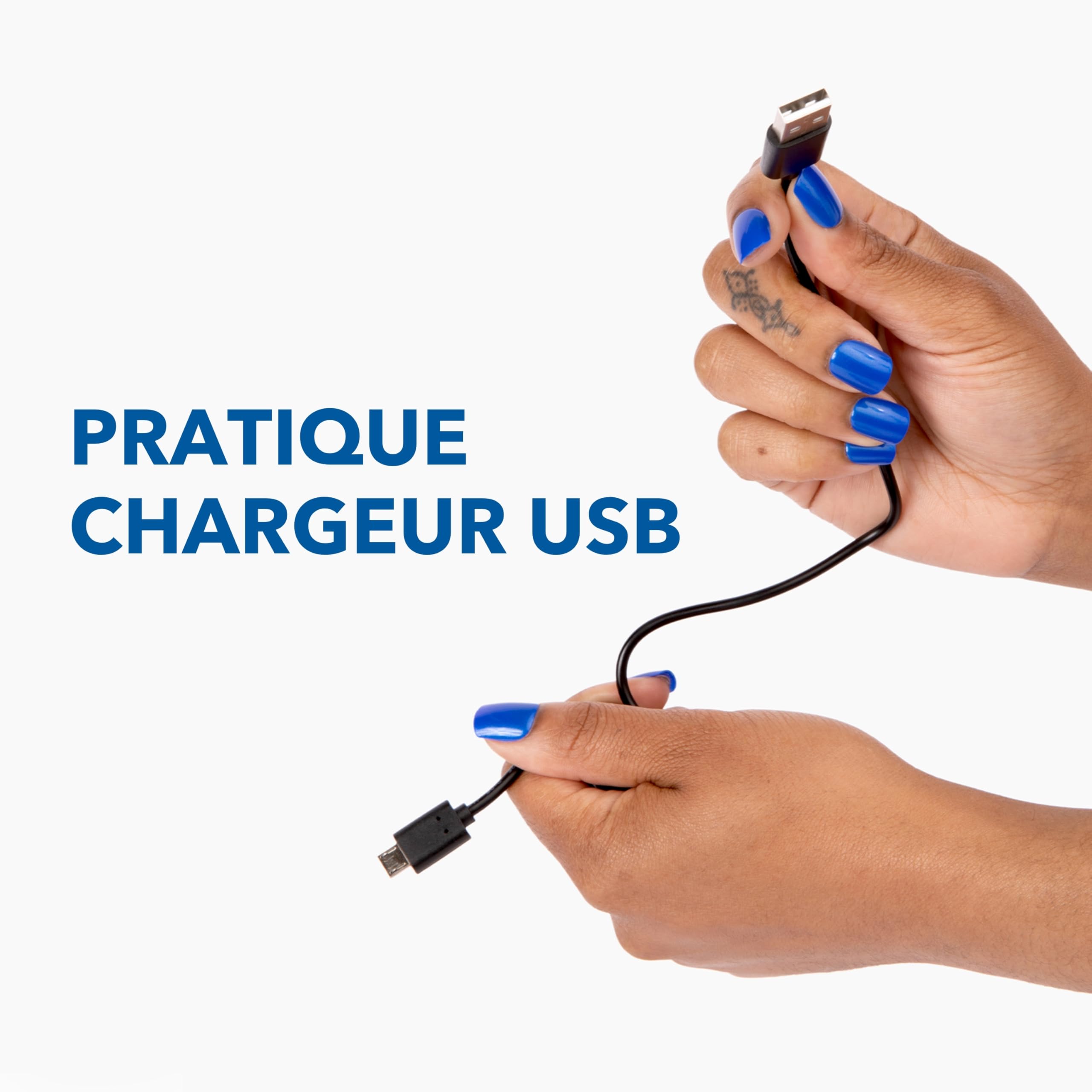 Dremel 7350 Outil rotatif lime-griffres sans-fil 3.6V, silencieux, léger avec 2 accessoires de limage, 1 garde de sécurité et 1 câble USB
