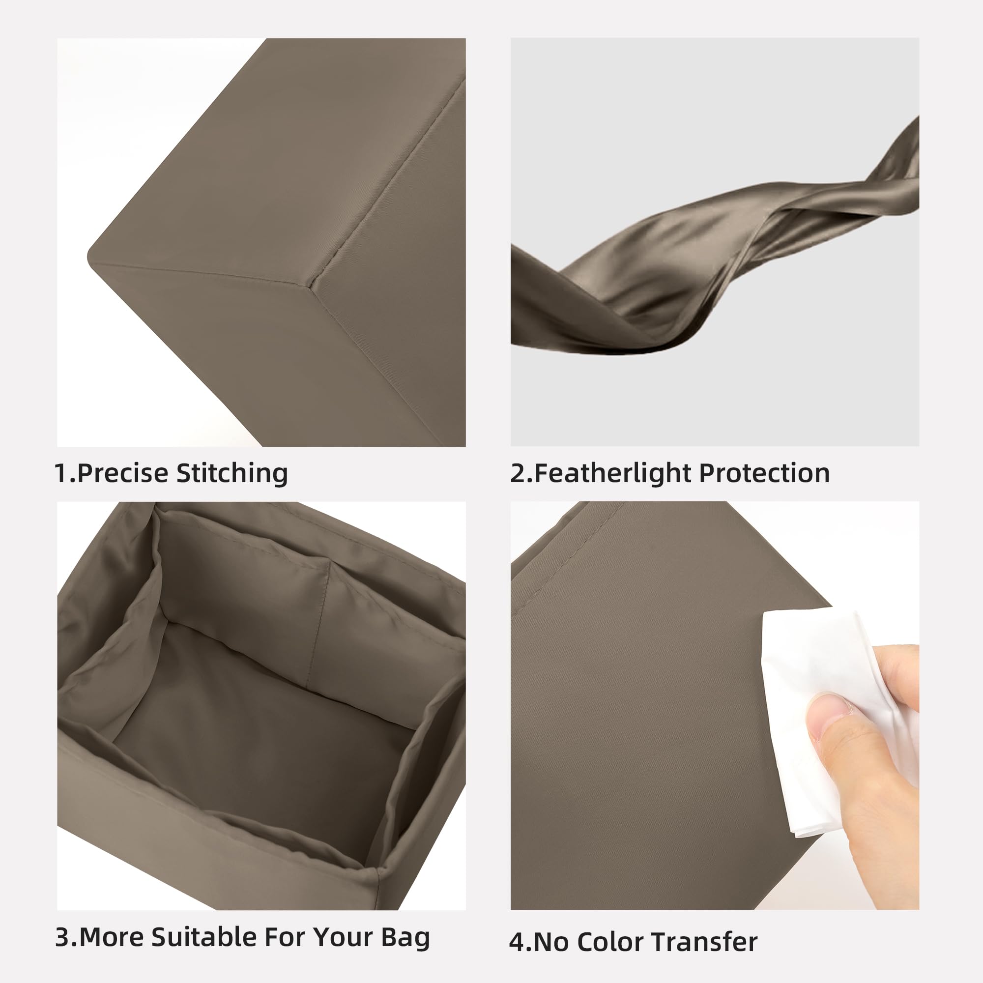 DGAZ Organizador de Bolso para Cargo Picotin 18, Bolso Interior, Etoupe