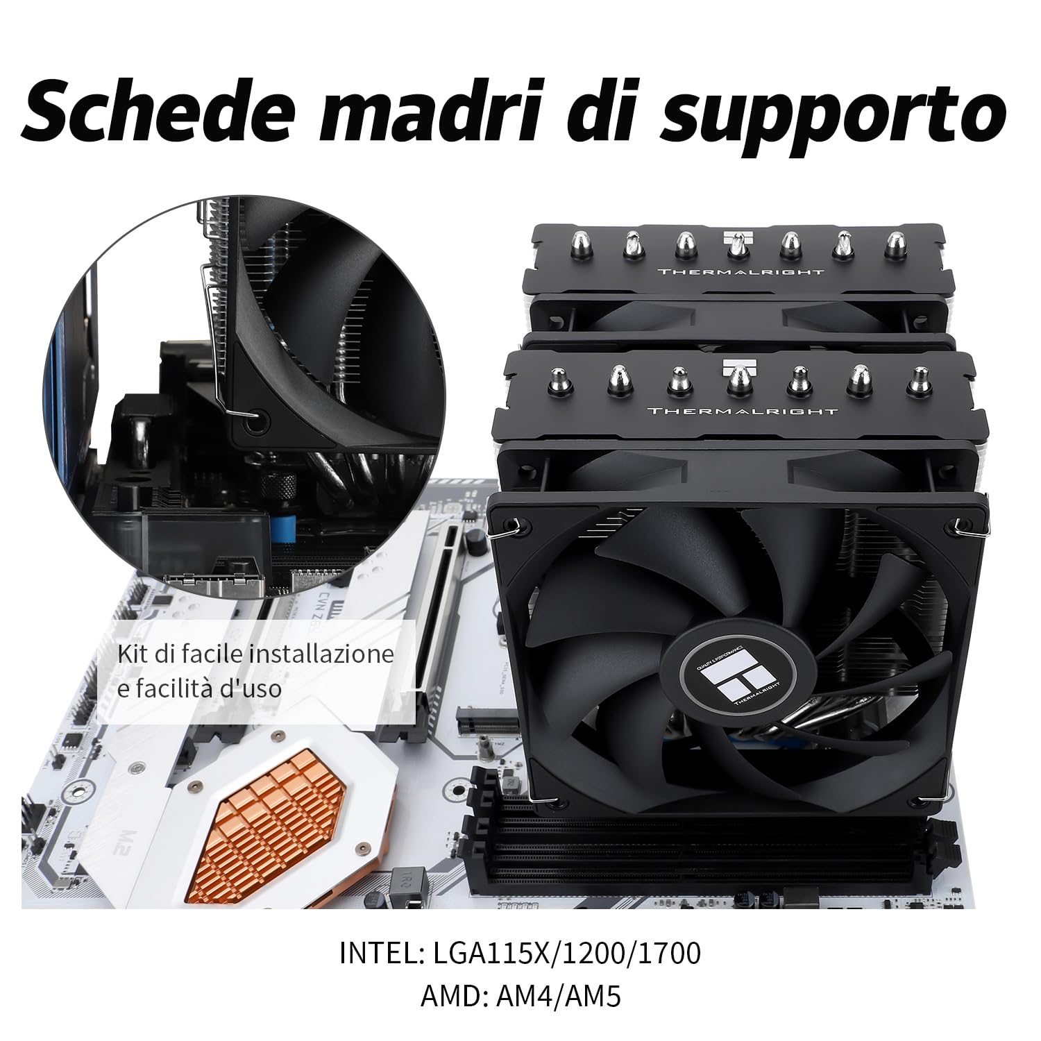 TR Phantom Spirit 120SE - Raffreddatore CPU a 7 tubi di calore, doppia ventola 120 mm TL-C12B V2 PWM,Technilogia AGHP 4.0, per AMD AM4 AM5/Intel 1700/1150/1151/1200