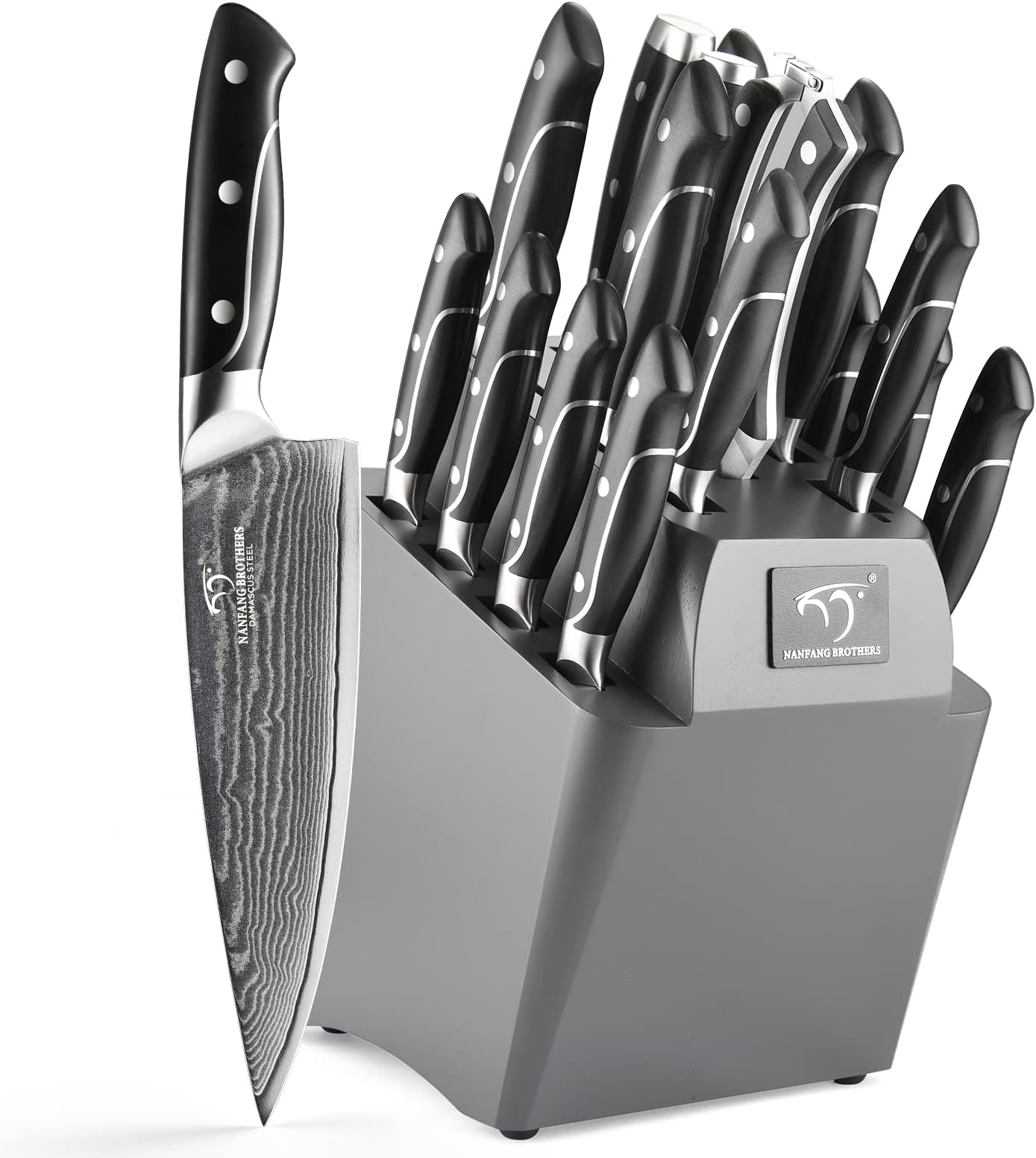 Hammer Stahl 21 Piece Knife Block Set Classic Kitchen