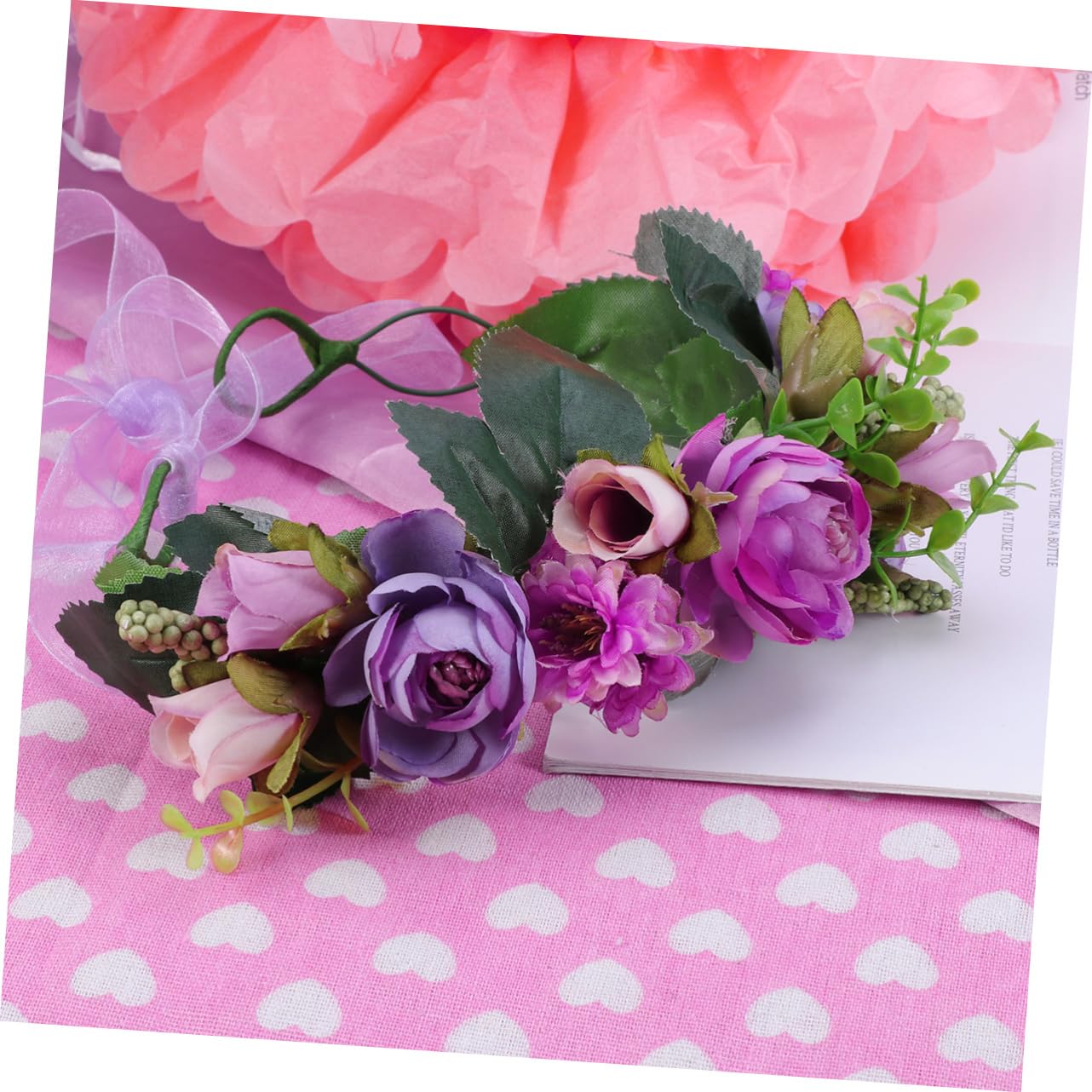 FOMIYES 3stücke Simulation Wreath Braut Haarschmuck Blumengirlande Für Hochzeitsfrisuren Deko Für Brautjungfern Und Besondere Anlässe