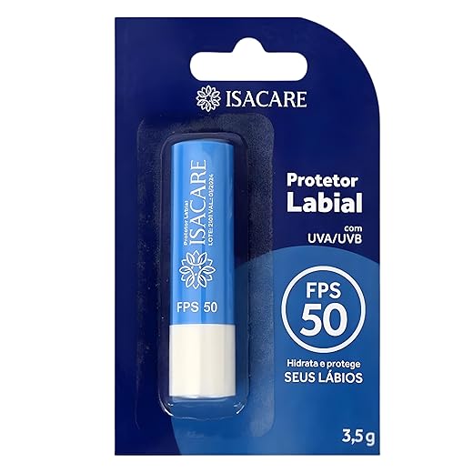 Isacare Protetor Labial Fps 50 Azul 3.5 G