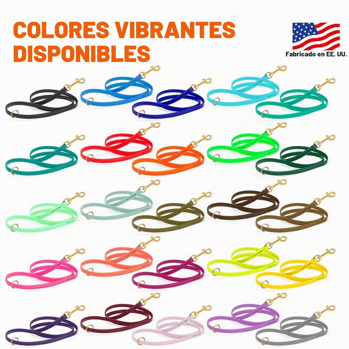 Viper Biothane - Correa de Trabajo para Perros (1,2 m)