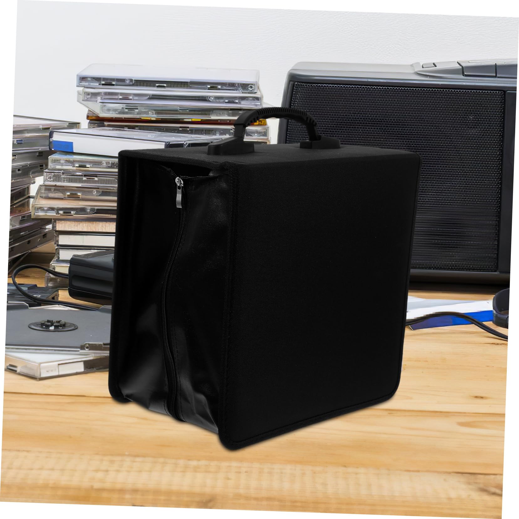 Custodia Dvd Pu Dischi con Organizer Multifunzionale per Auto e Casa e Resistente per La Protezione della Dischi