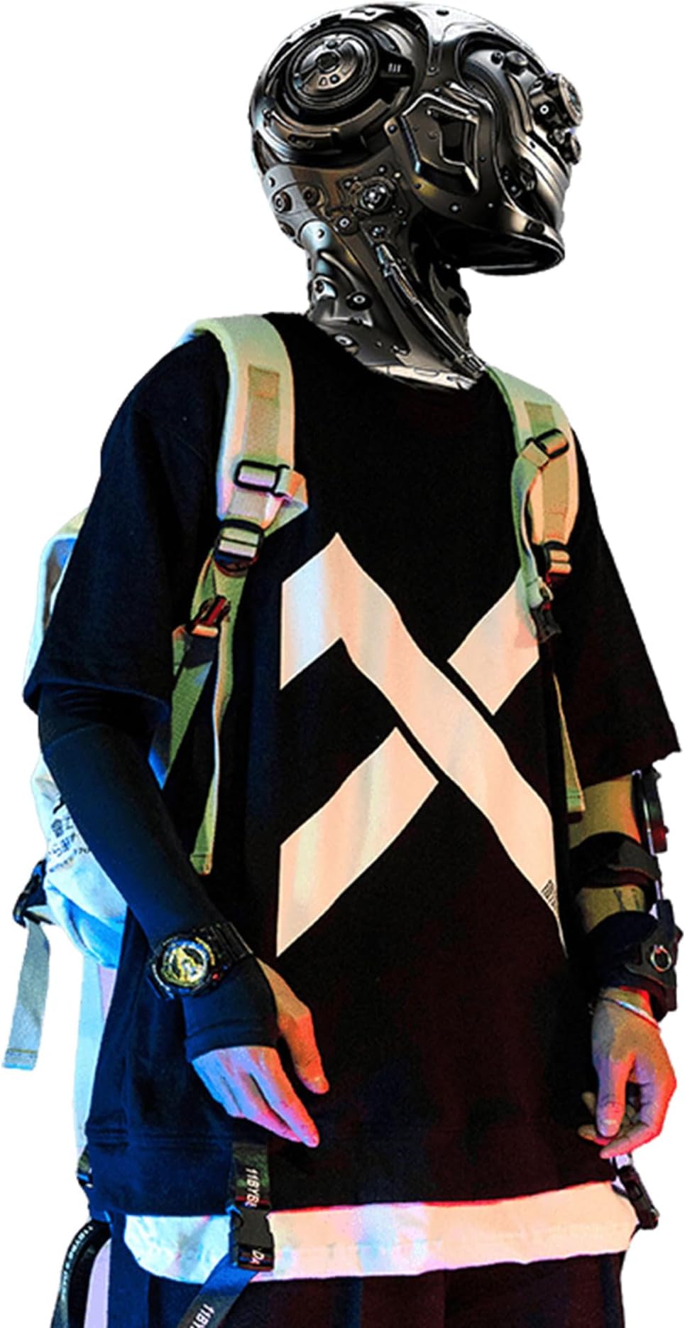 XYXIONGMAO Shirt Techwear Shirts Streetwear Men Tactical Japanese Hip Hop Anime Mens Graphic Gothic Tees