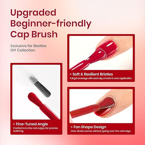 Miniatura 382 de Beetles Nude - Esmalte de uñas en gel natural de 15ml/0.5 onzas líquidas, color neutro, color crema, translúcido, lámpara LED UV para uñas, 15ml/0.5