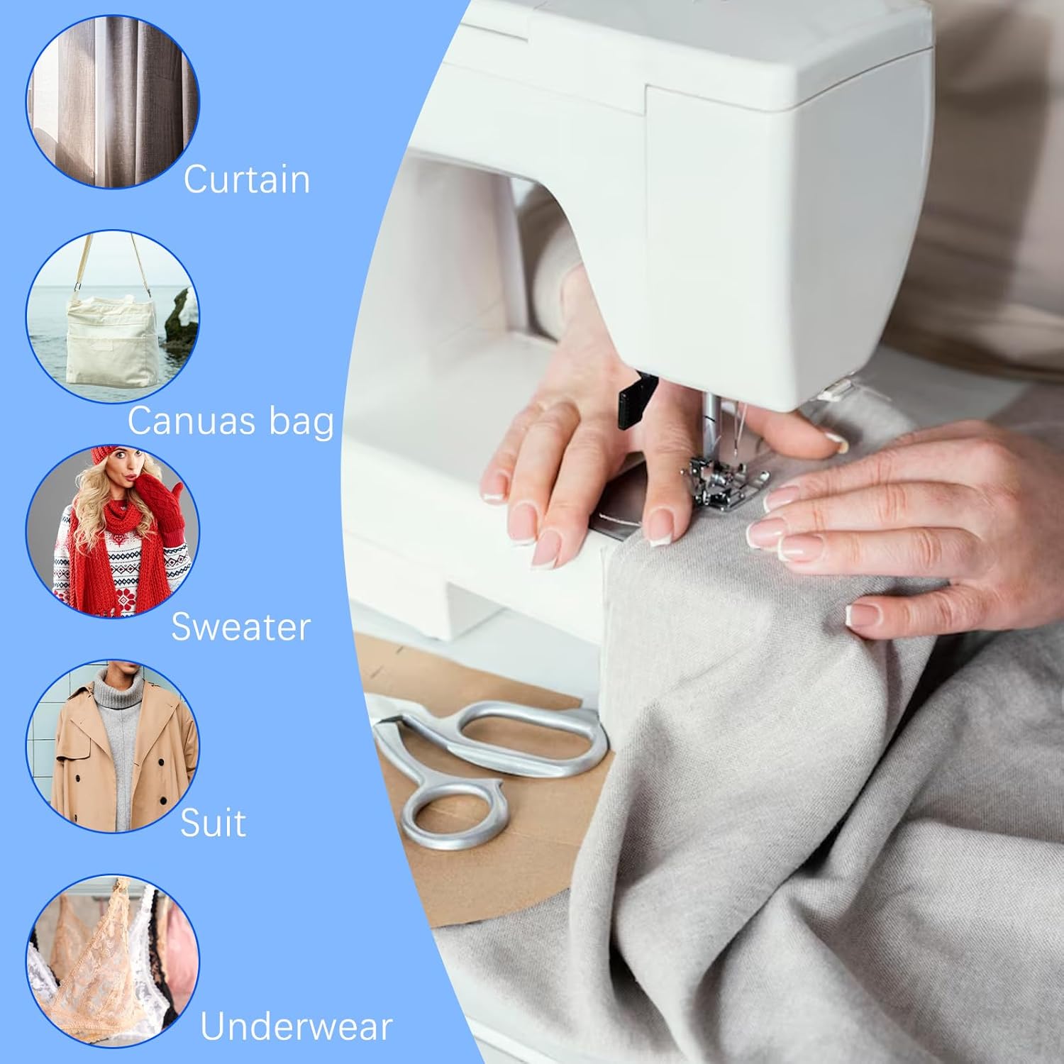 6 Pcs Double Needle Pins Sewing Machine Twin Needles 9 Groove Pintuck Presser Foot 3 Size 2/90 3/90 4/90 for Sewing Machine - Image 3