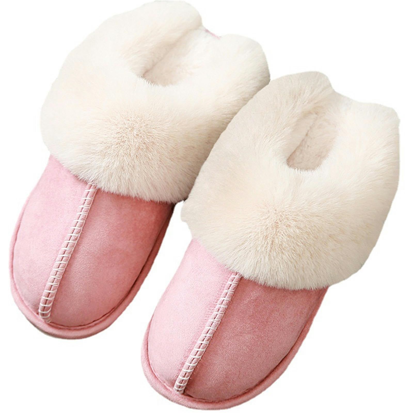 Ciabatte Donna Invernali Pantofole di Cotone per Donne Autunno E Inverno Coppia Casa Calda Casa Peluche di Legno da Uomo in Cotone-khaki-44-45