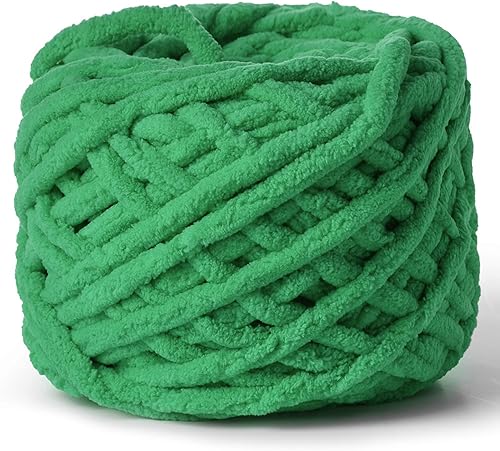 Vista 124 de Paquete de 3 hilos gruesos de felpilla de felpa de 3.53 onzas (49.2 yardas), hilo de terciopelo esponjoso para tejer y hacer ganchillo, hilos de 3