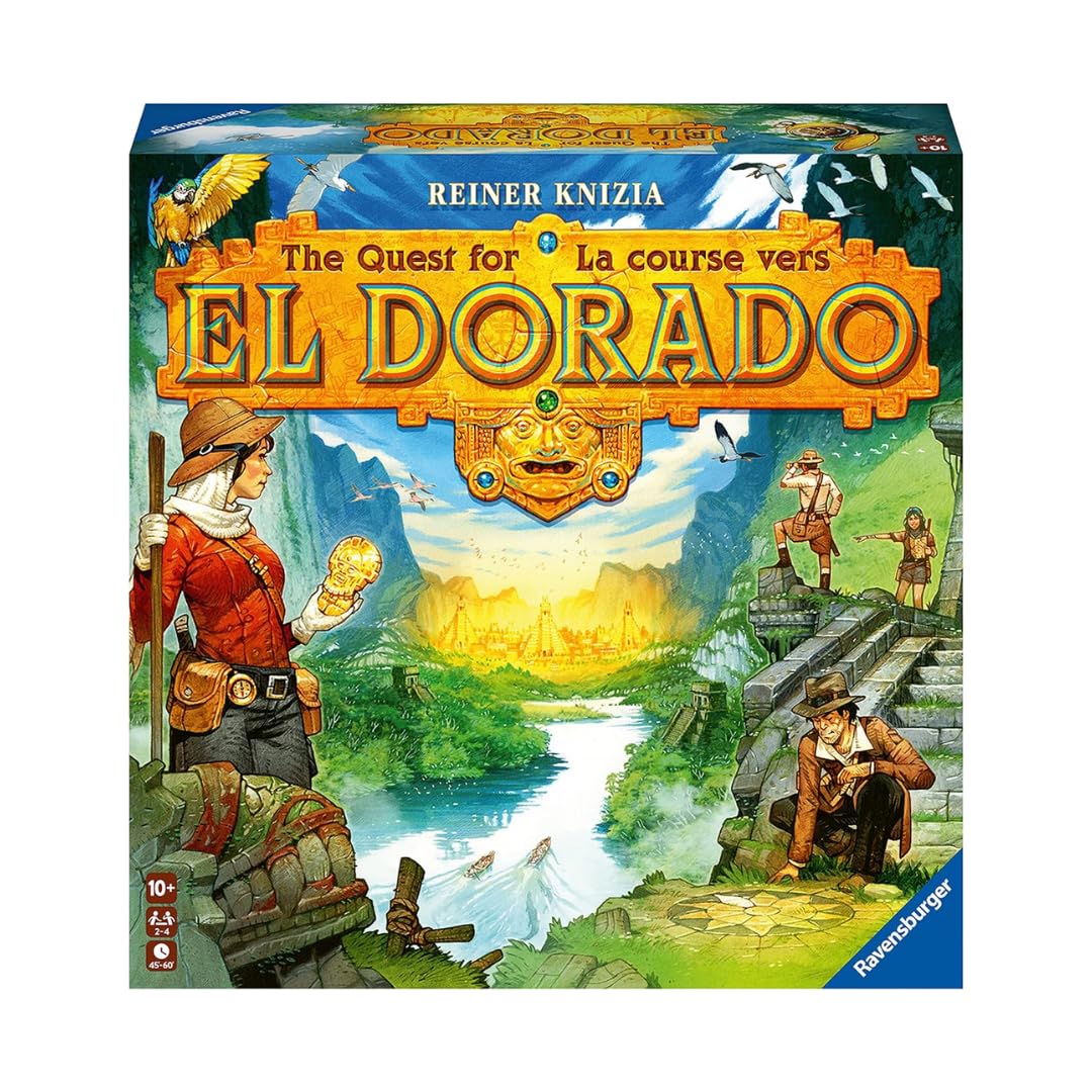 Ravensburger - El Dorado, Juego de mesa 10+, 2-4 jugadores, juego familiar | Juego de mesa familiar El Dorado para 2-4 jugadores, para mayores de 10 años, durante las partidas y en reuniones familiares.
