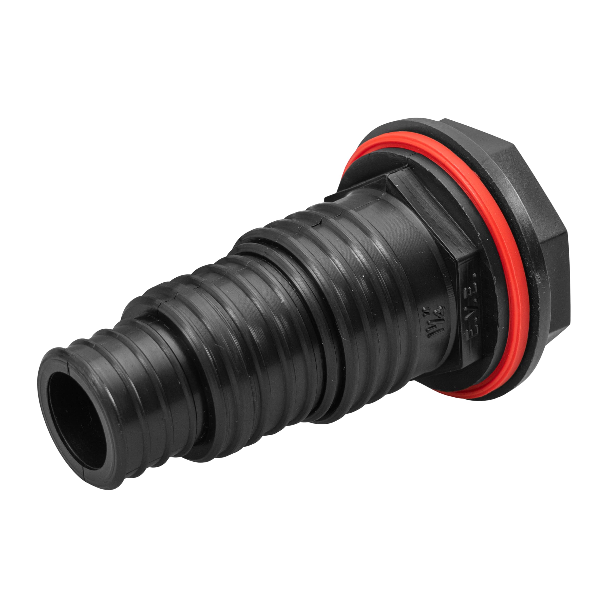 Multi Sized Stepped connectors with nut and Washer,Ideal for Garden Water Butts,Ponds and Tanks (fits25,32,38mm Pipe (42mm Hole Required)