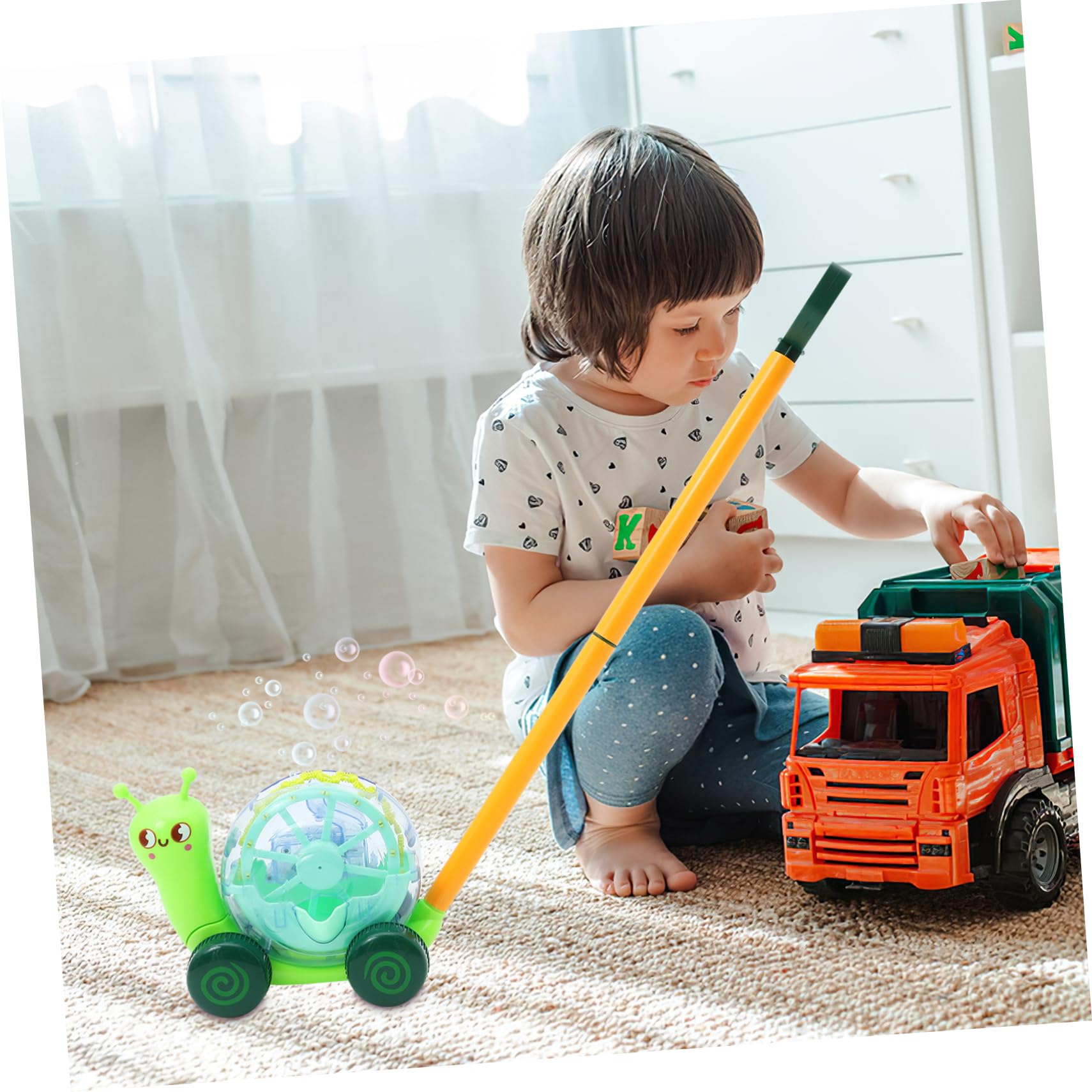 ibasenice Battery-Powered Bubble Maker Machine for Boys and Girls Electric Bubble Blower Toy Snail Shape Machine Portable Design for Birthday Parties and Outdoor Fun