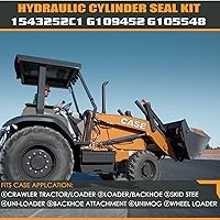 Vista 3 de Kit de sello de cilindro hidráulico 1543252C1 G109452 G105548 de 1.5” de varilla y 3” de diámetro para Case 350 350B 450 450B 480 480C 480E 580C